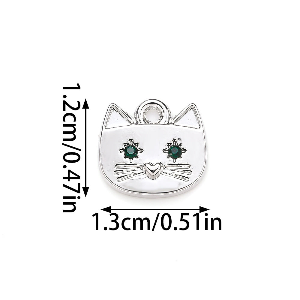 Cat Alloy Pendant Charms