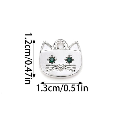 Cat Alloy Pendant Charms