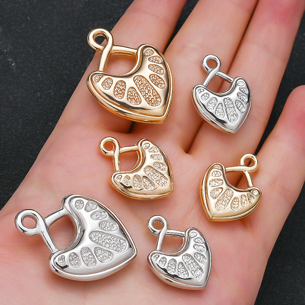 10/20PCS CCB Peach Heart Pendant Set