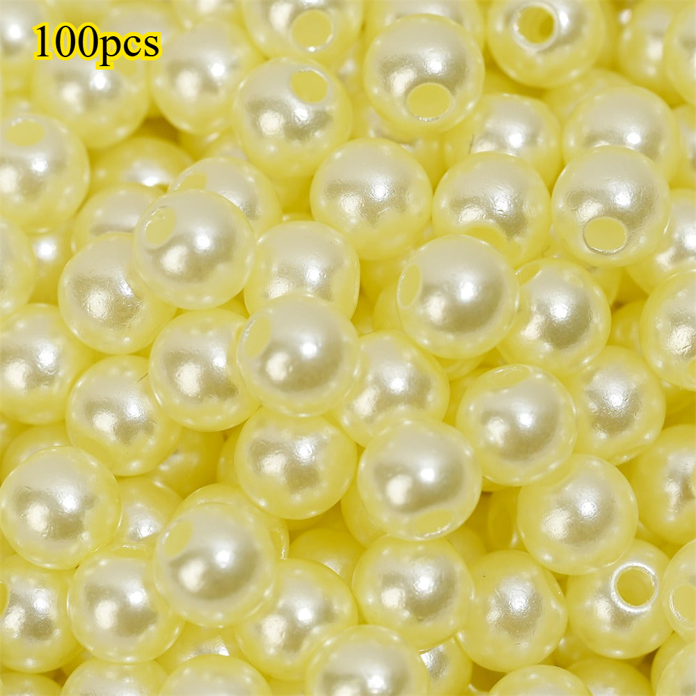 Colorful Imitation Pearl Acrylic Beads