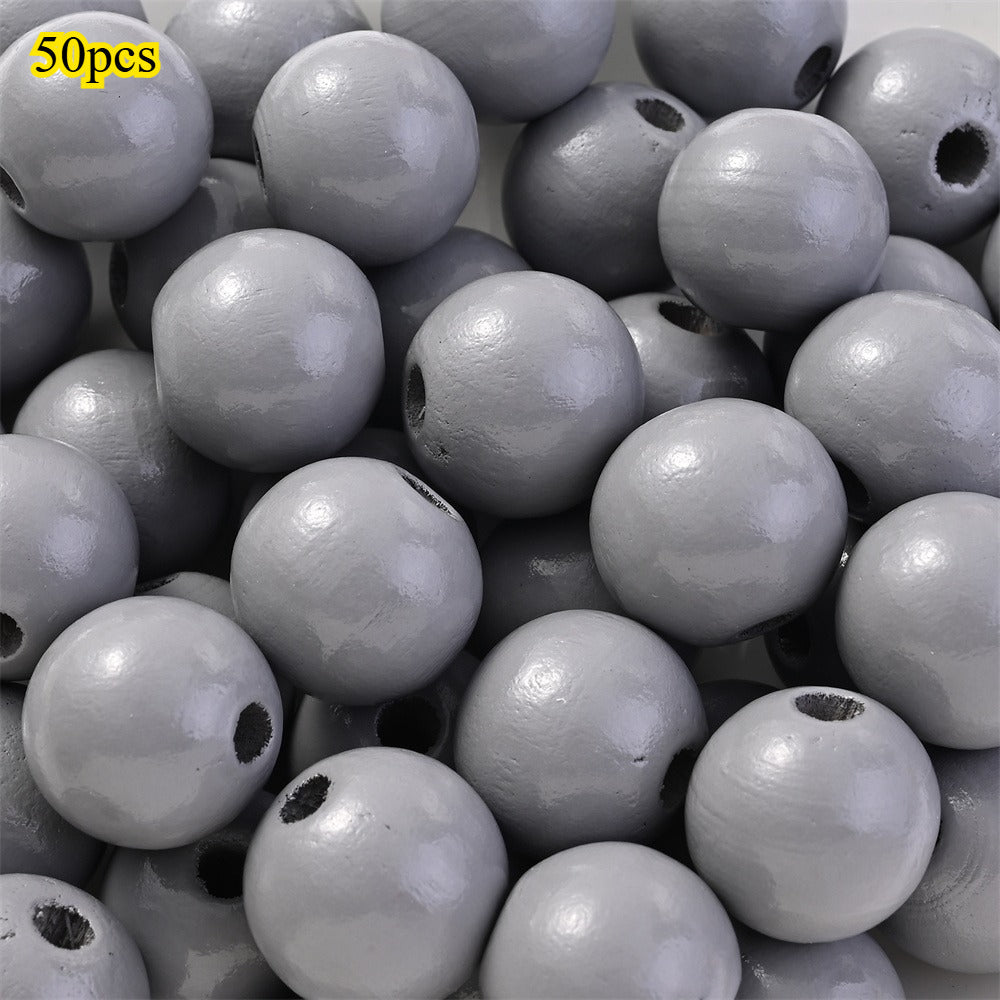 Marine-Themed Wooden Beads