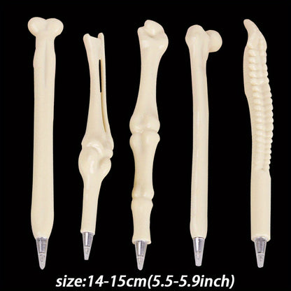 15-Piece Imitation Bone Shape Ballpoint Pens