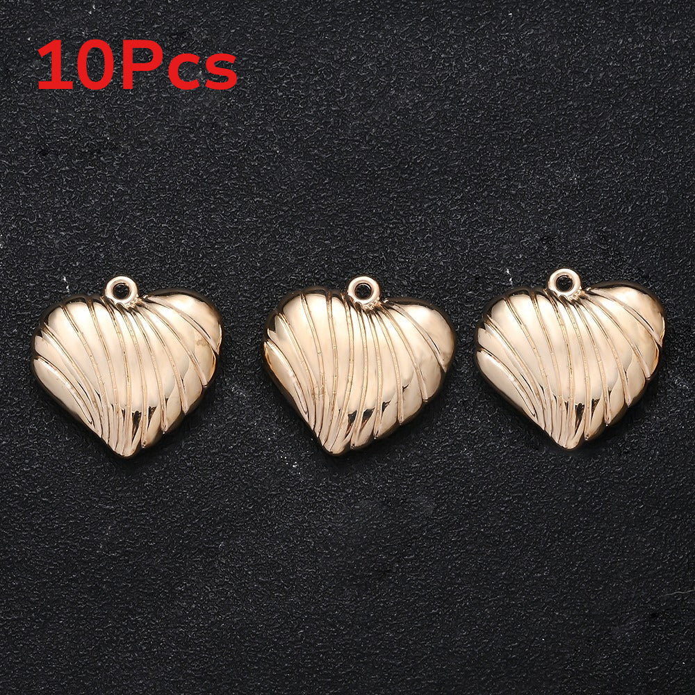 10PCS Gold & Silver CCB Love Pendant Set