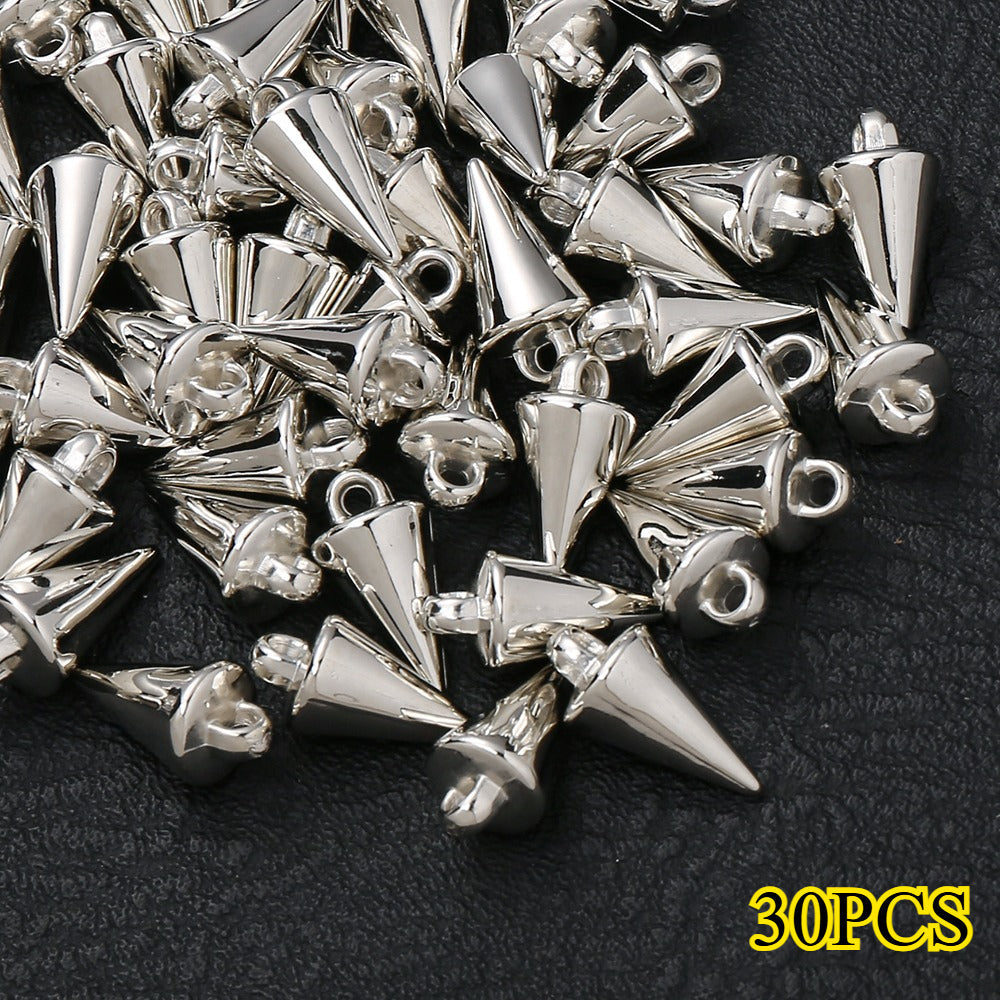 Gold & Silver CCB Plastic Pendants