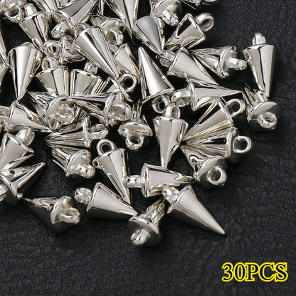 Gold & Silver CCB Plastic Pendants