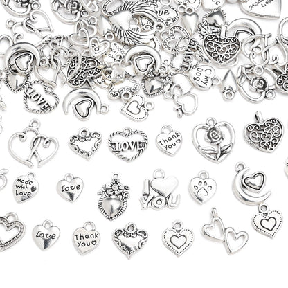 Vintage Metal Heart Pendants