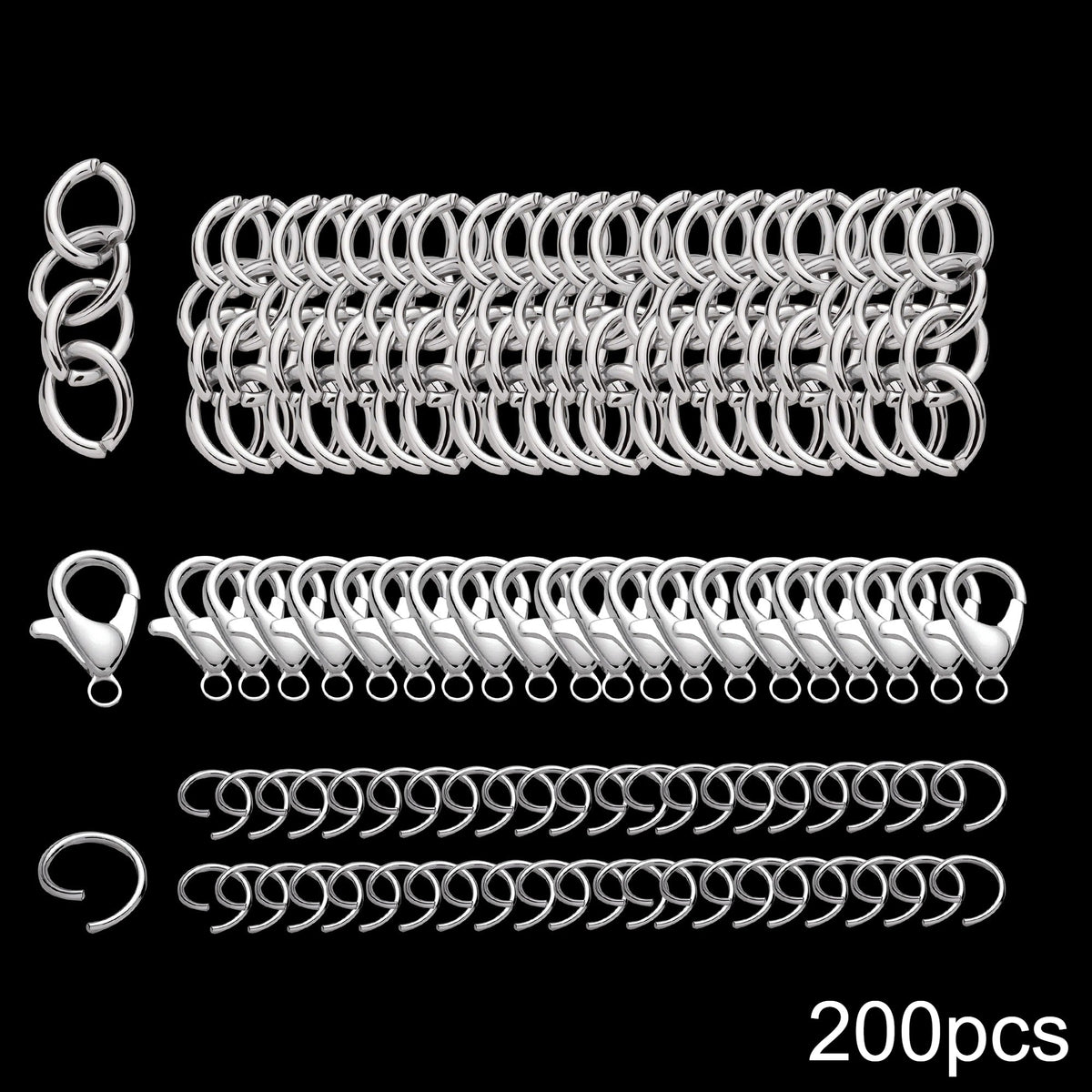 Gold and Silver Jewelry Findings Set
