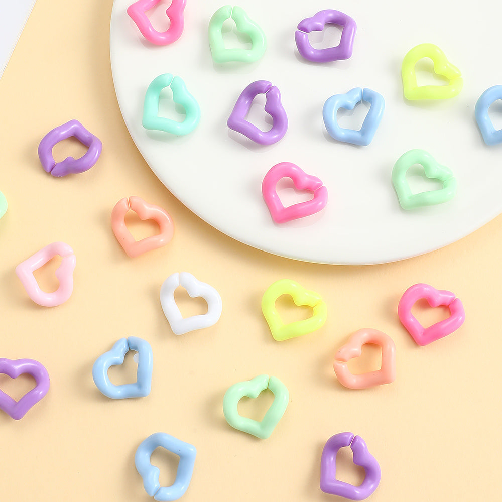 Heart Acrylic Linking Rings