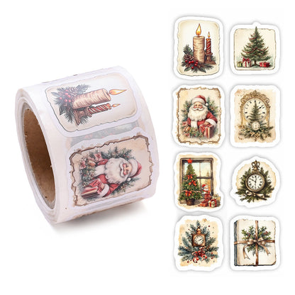 Christmas Pattern Roll Stickers