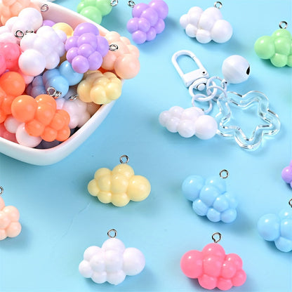 Solid Color Cloud Resin Charms