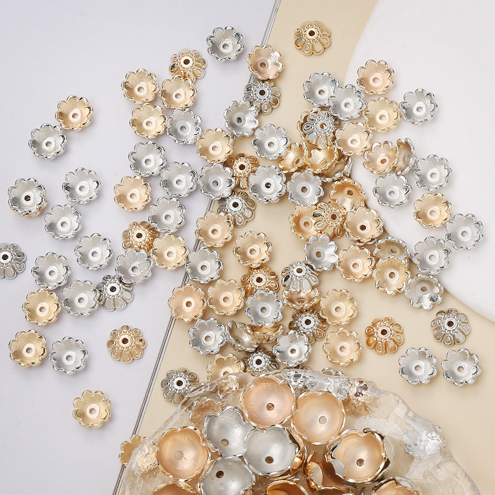 Tulip Pattern Plastic Beads
