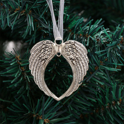 Christmas Silver-Tone Angel Wing Pendant Charms