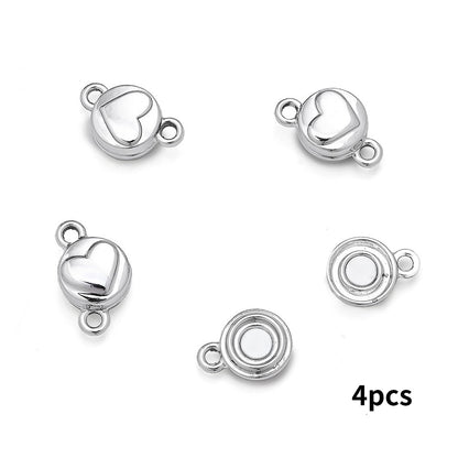 Heart Magnetic Clasp Connectors