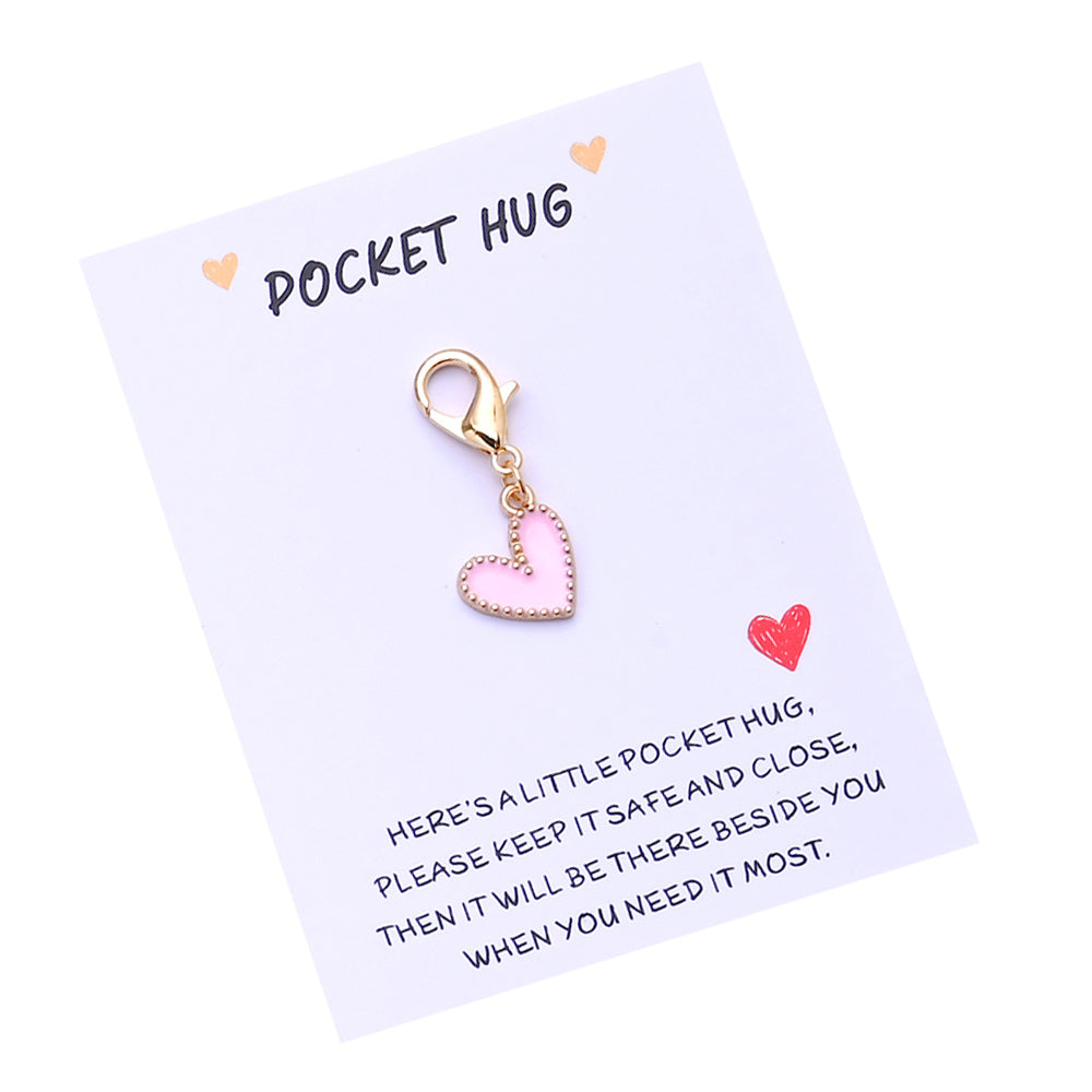 Heart Keychain with Thank You Card