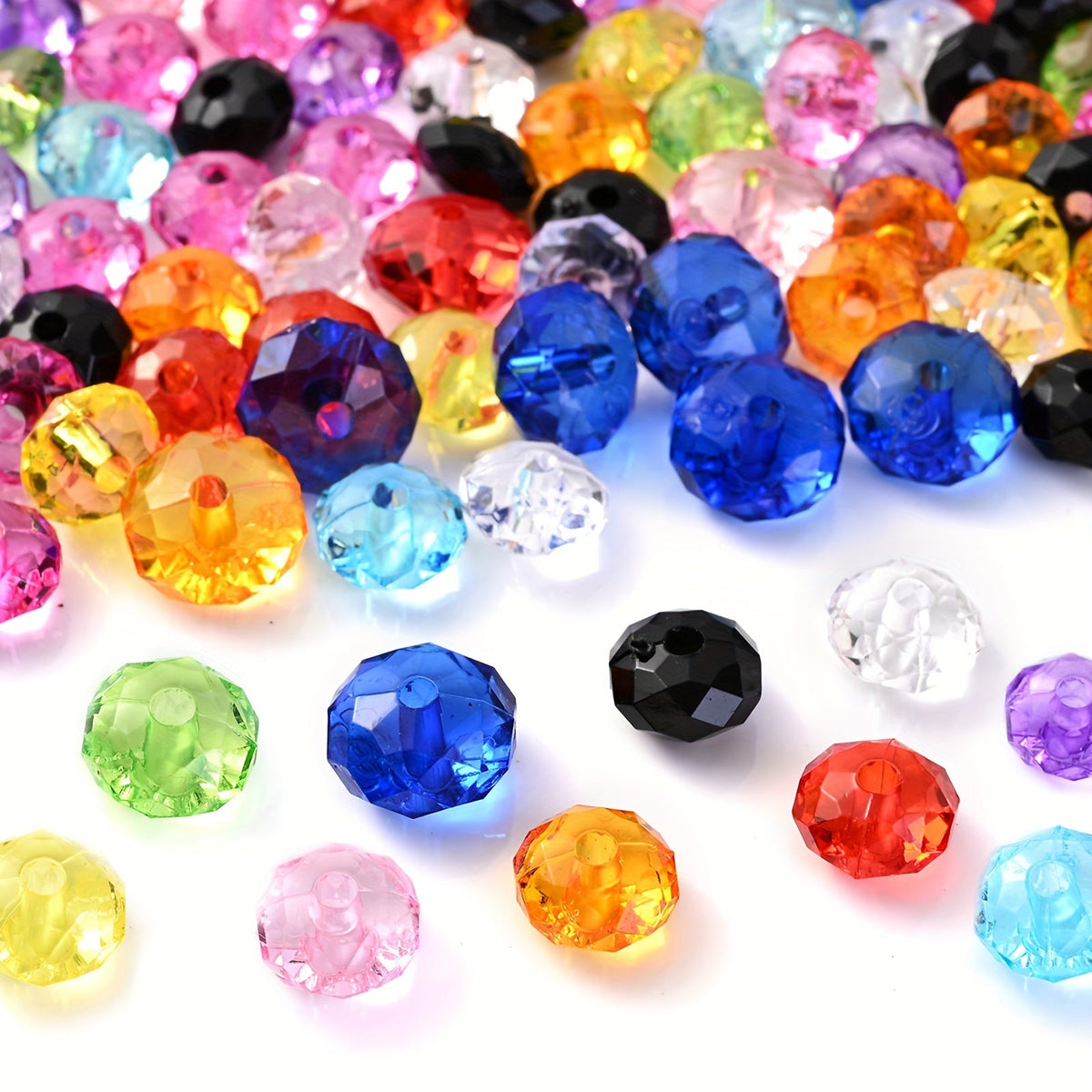 Acrylic Flat Spacer Beads