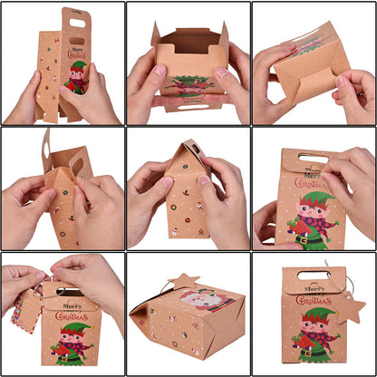 Christmas Kraft Paper Gift Boxes