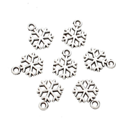 Hollow Snowflake Alloy Pendants