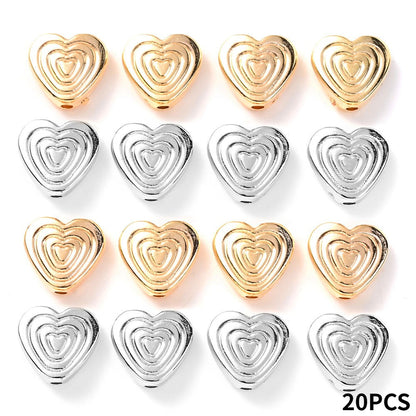 CCB Heart Spacer Beads