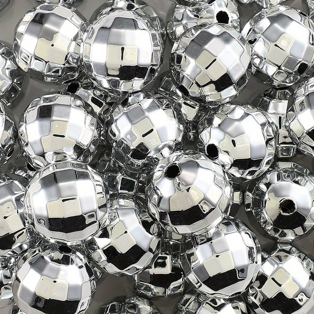 UV Faceted Round Acrylic Beads