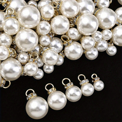 8/10/12/14/16 mm Acrylic Rhinestone Round Spacer Beads