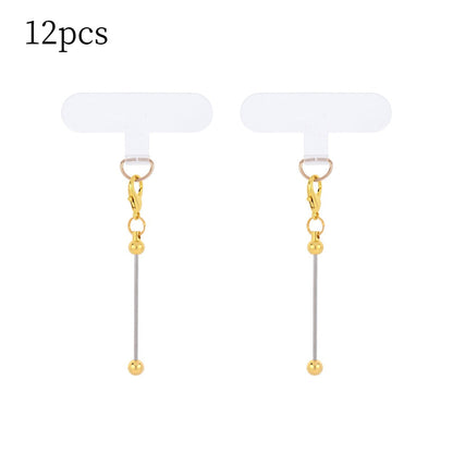 Golden & Silvery Blank Phone Chain Set