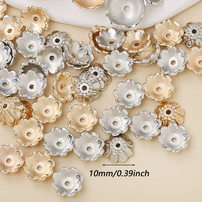 Tulip Pattern Plastic Beads