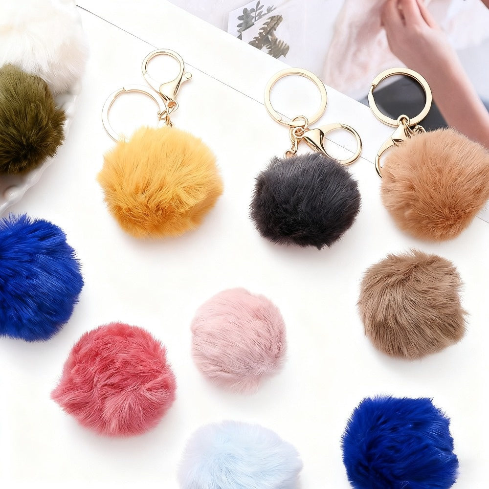 Fur Ball Keychain Making Set