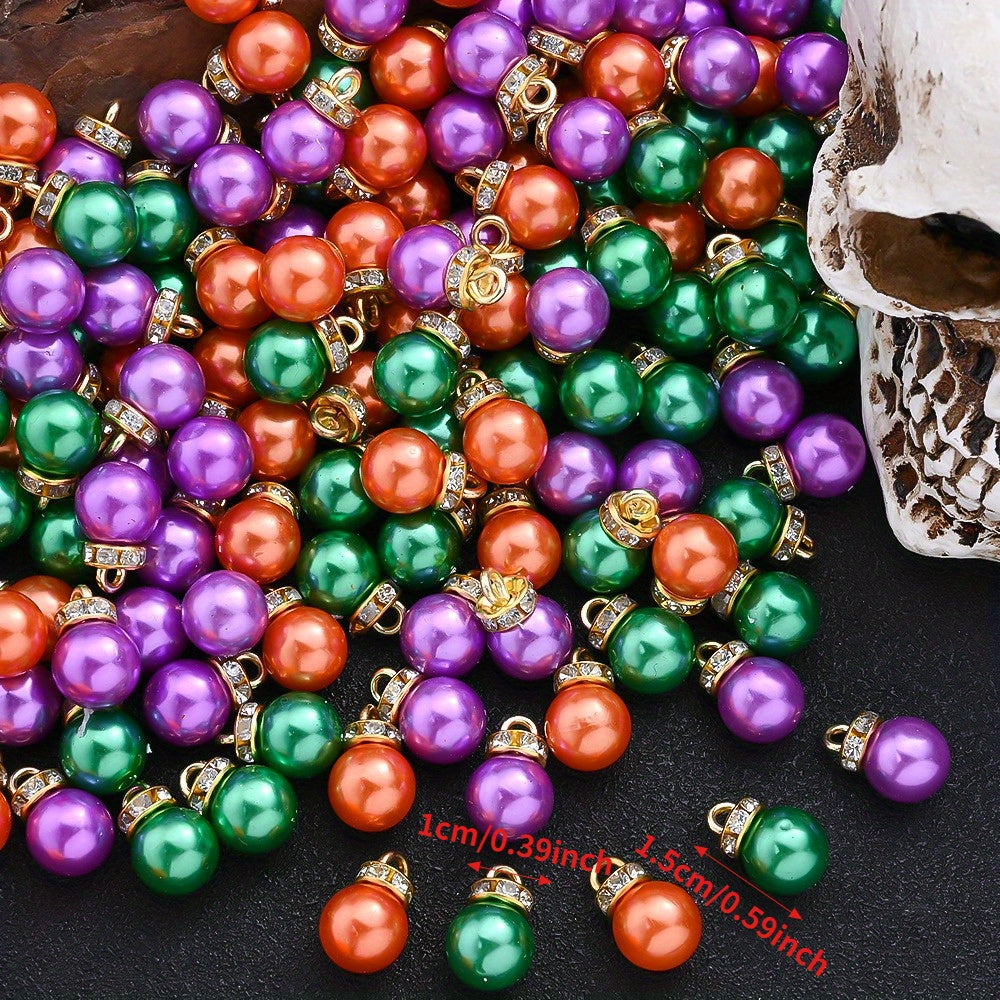 Halloween Acrylic Pearl Charm Set