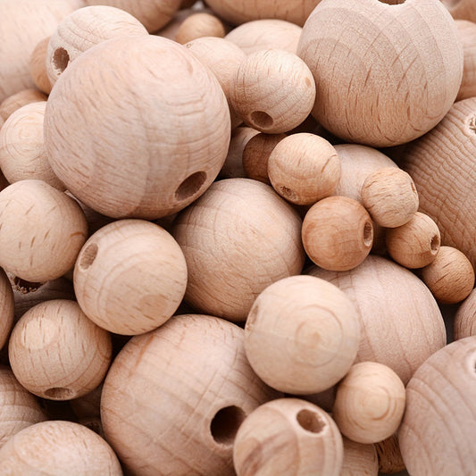 Round Wooden Beads