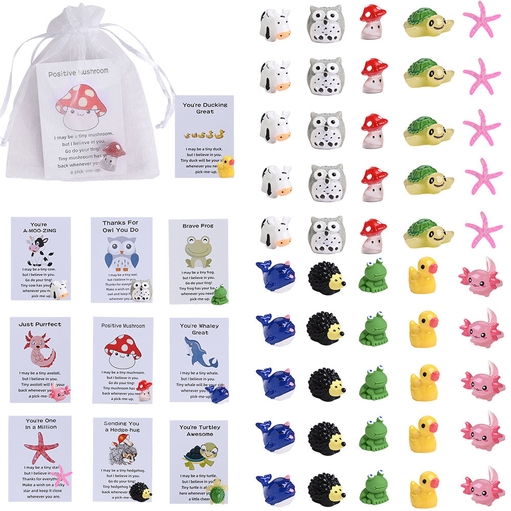 20PCS Resin Pocket Gift & Decorative Ornament Set
