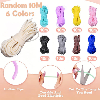 2 mm Black Elastic Jewelry Cord