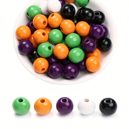 Halloween Wooden Large Hole Beads