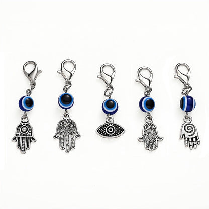 Evil Eye and Hamsa Enamel Pendant Charms