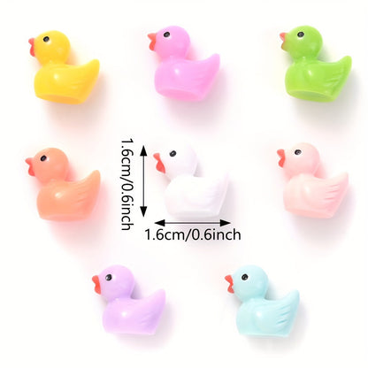 Solid Color Duck Resin Beads