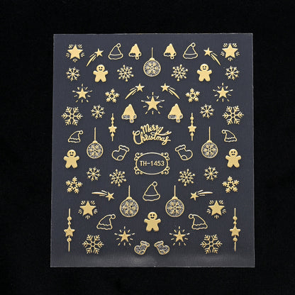 Gold Pattern Manicure Stickers