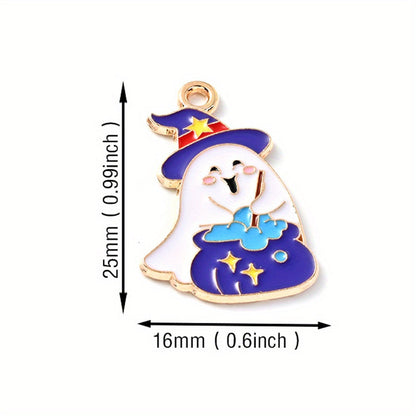 Halloween Alloy Enamel Pendants