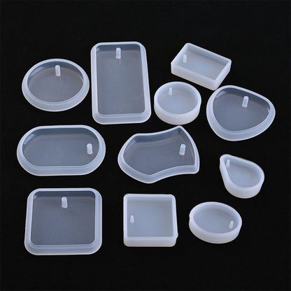 Transparent Silicone Pendant and Keychain Molds