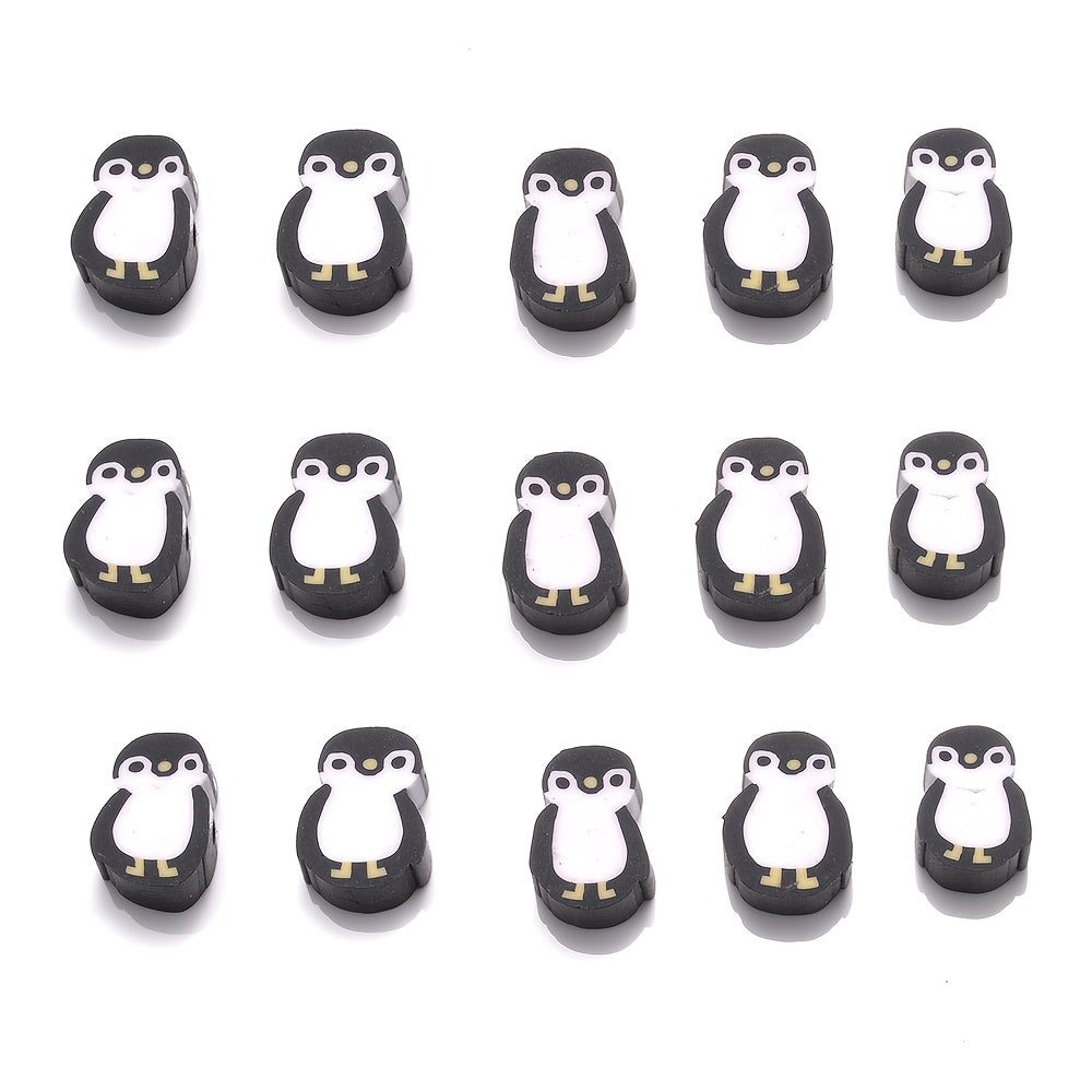 Penguin Polymer Clay Beads