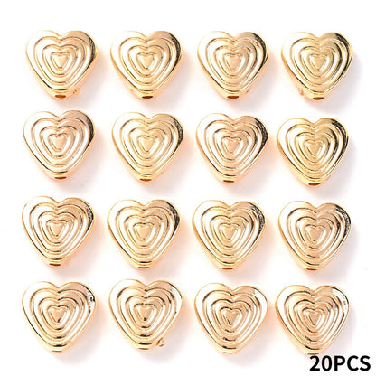 CCB Heart Spacer Beads