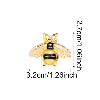Colorful Acrylic Bee Flatback Rhinestone Charm Pendants