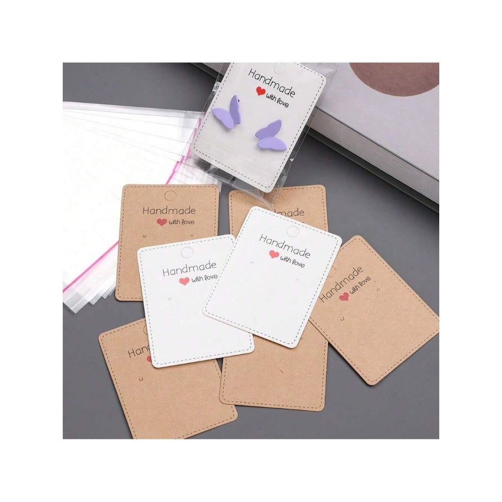 Handmade With Love Earring Display Cards