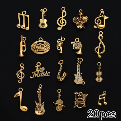 Musical Instrument Alloy Pendants
