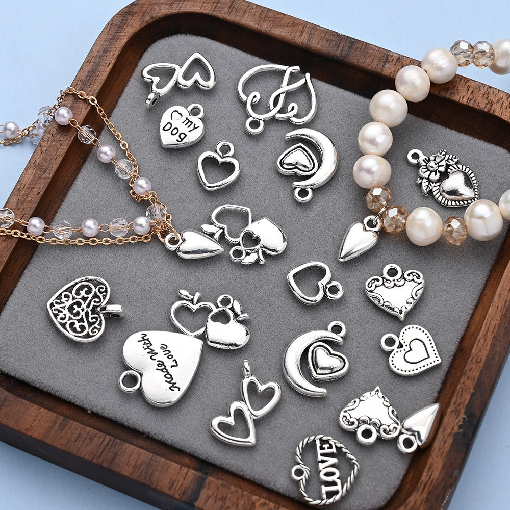 Vintage Metal Heart Pendants