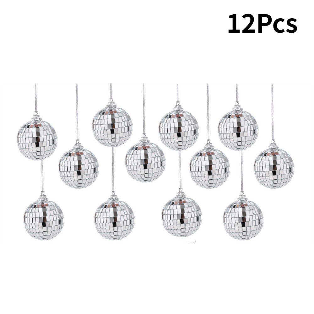 Silver Laser Mirror Ball Decorations