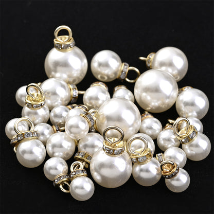 8/10/12/14/16 mm Acrylic Rhinestone Round Spacer Beads