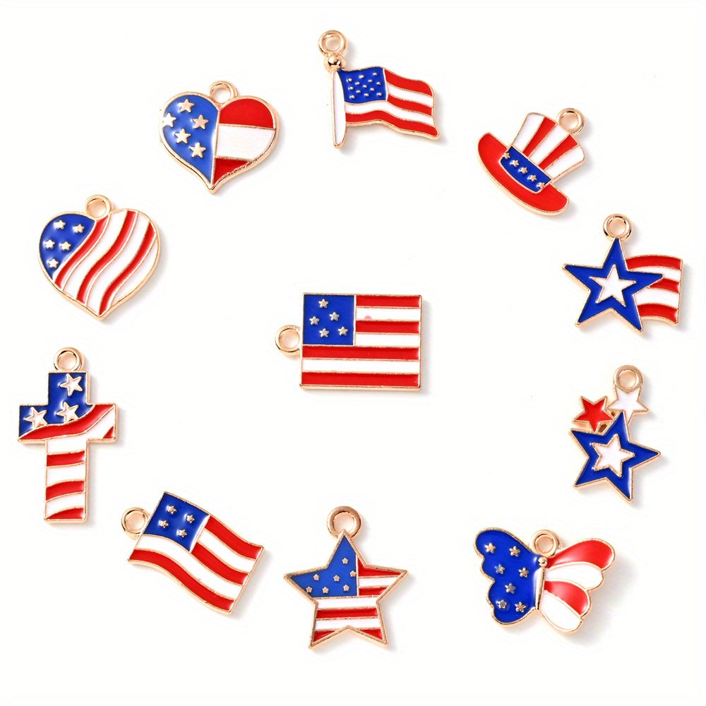 Independence Day Alloy Pendant Charms