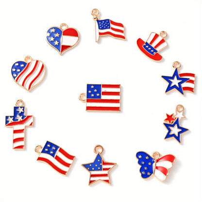 Independence Day Alloy Pendant Charms