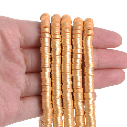 Flat Round Polymer Clay Beads