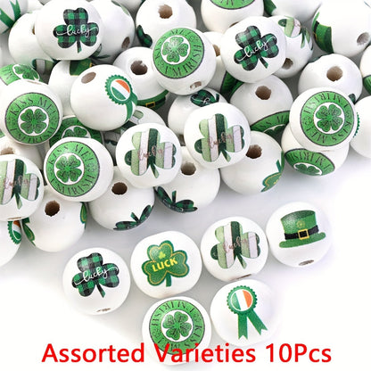 St. Patrick’s Day Wooden Beads