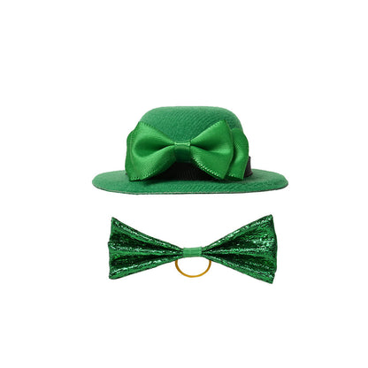 Green Bow Tie Cloth Decorations